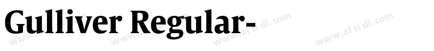 Gulliver Regular字体转换